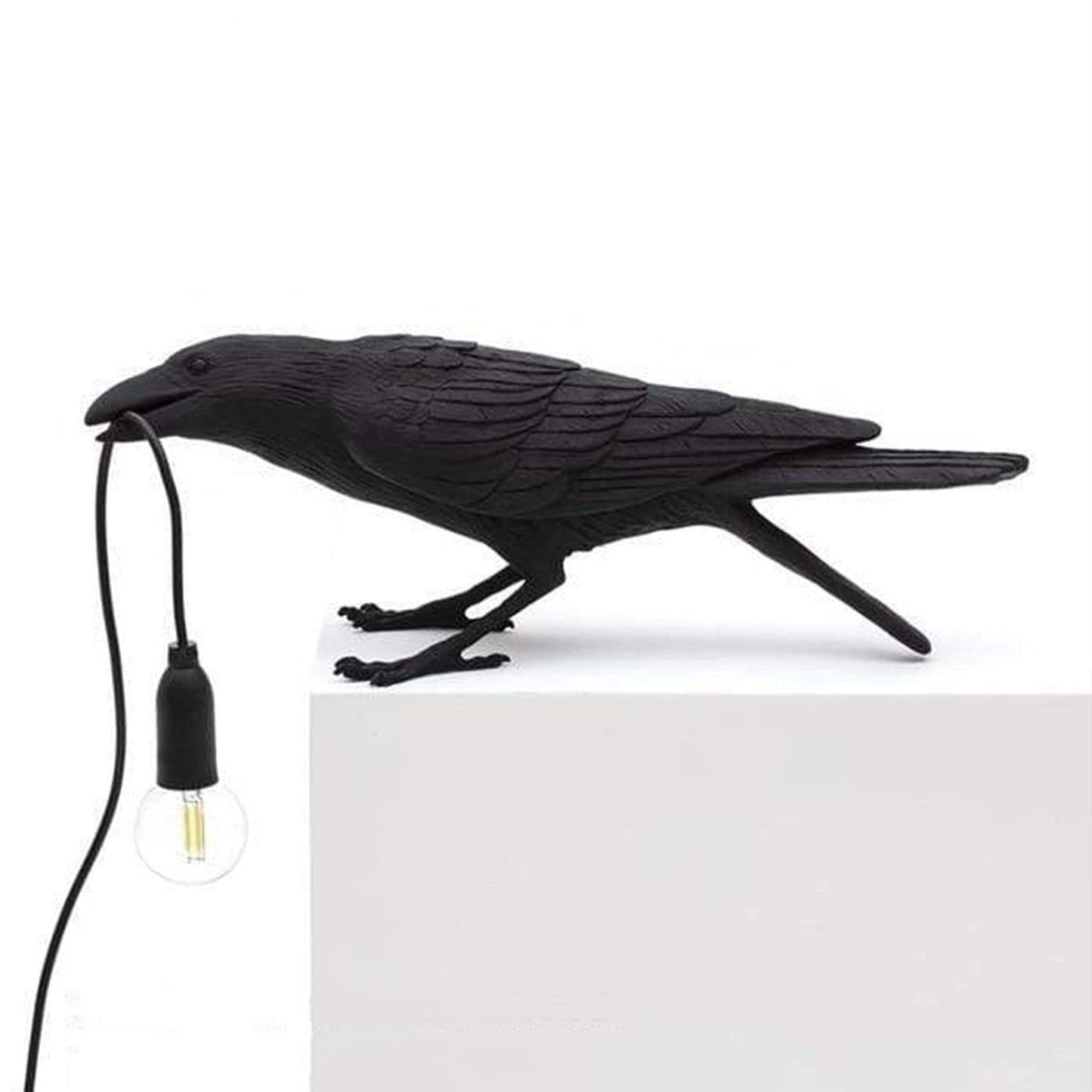 NachtRaaf Ambient Lampe – Dekorative Vogel-Lampe aus Harz für warmes Licht | Karnz