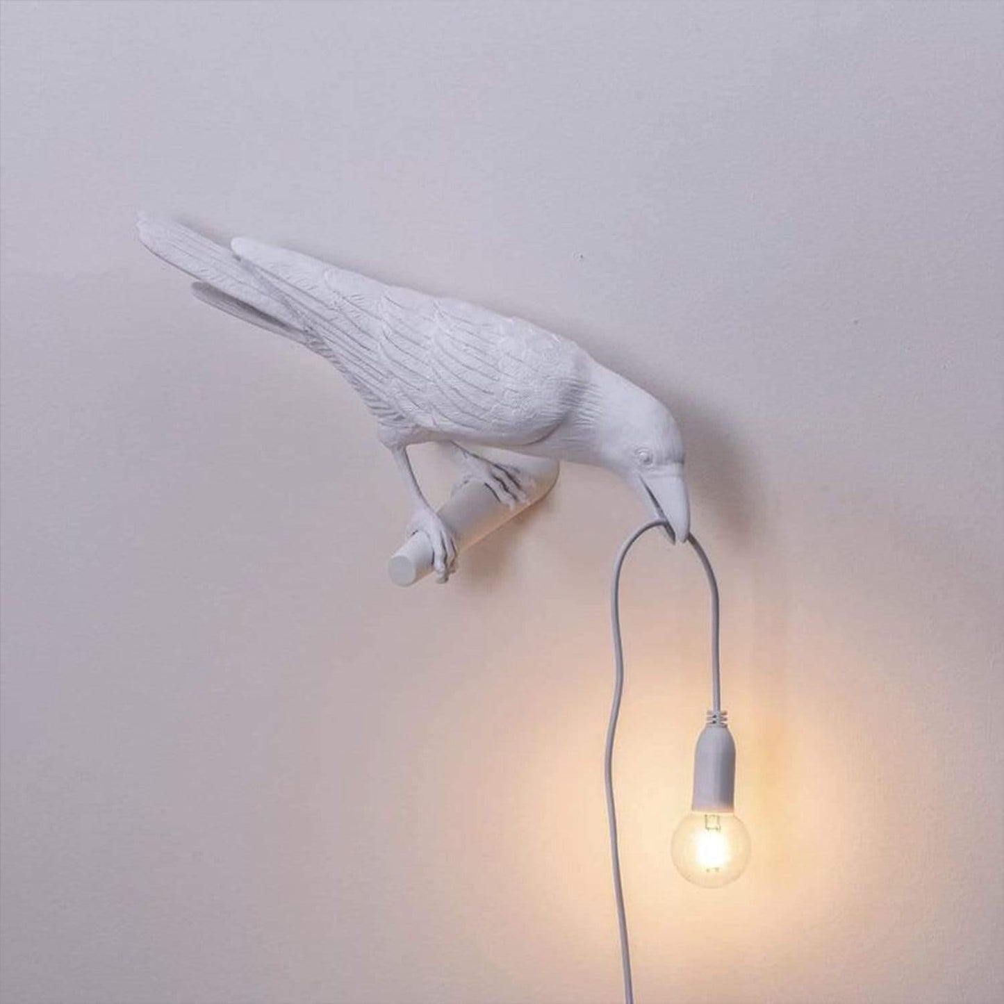 NachtRaaf Ambient Lampe – Dekorative Vogel-Lampe aus Harz für warmes Licht | Karnz
