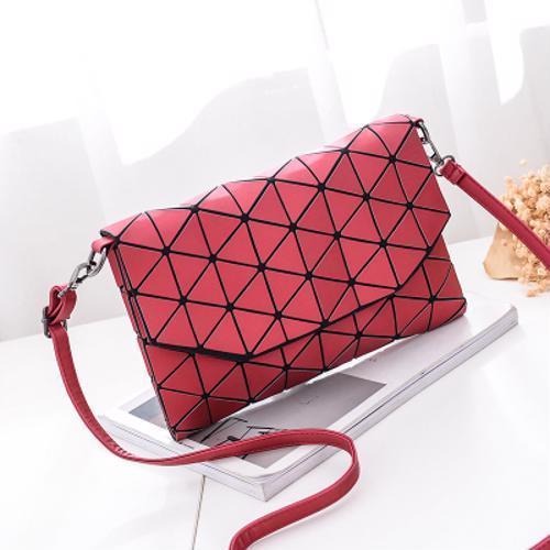 Abstract Geometric Matte Schultertasche | Karnz