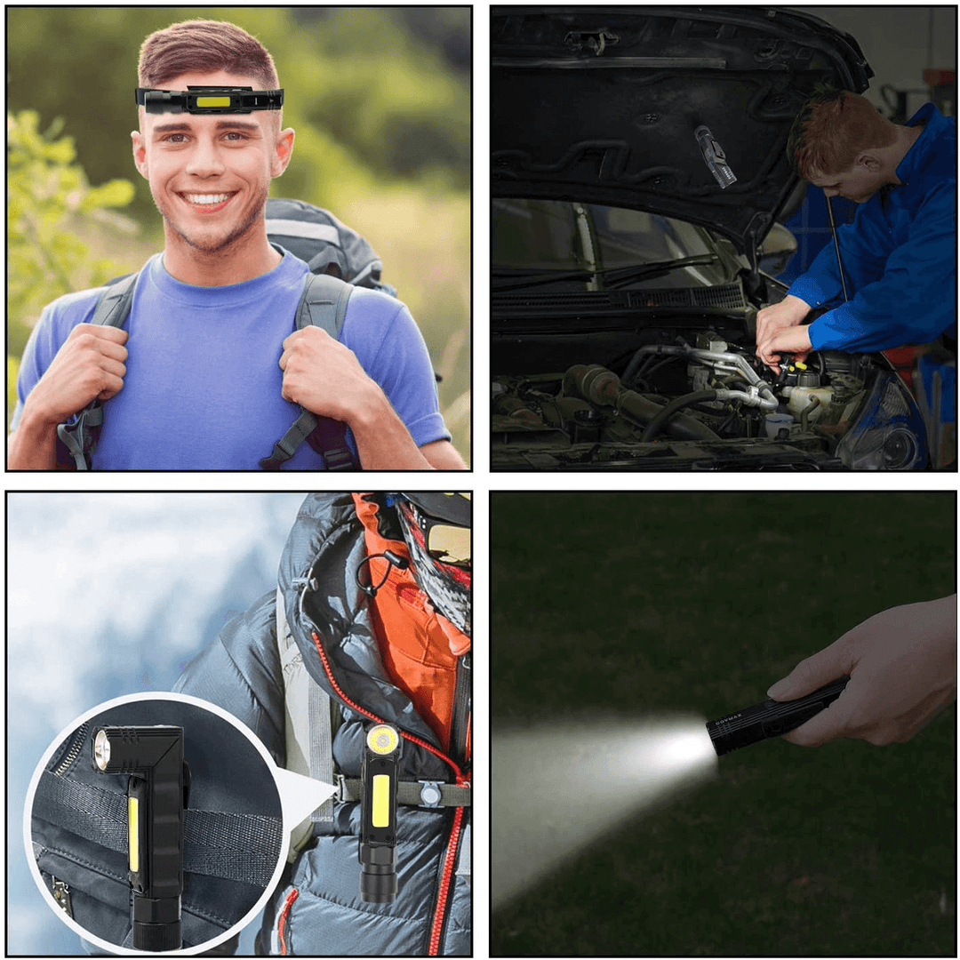 Wiederaufladbare Magnetische Verstellbare Camping-Taschenlampe | Karnz