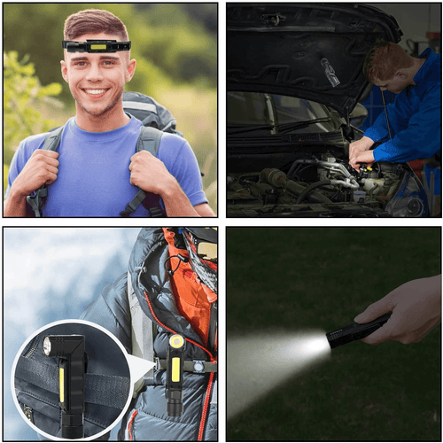 Wiederaufladbare Magnetische Verstellbare Camping-Taschenlampe | Karnz