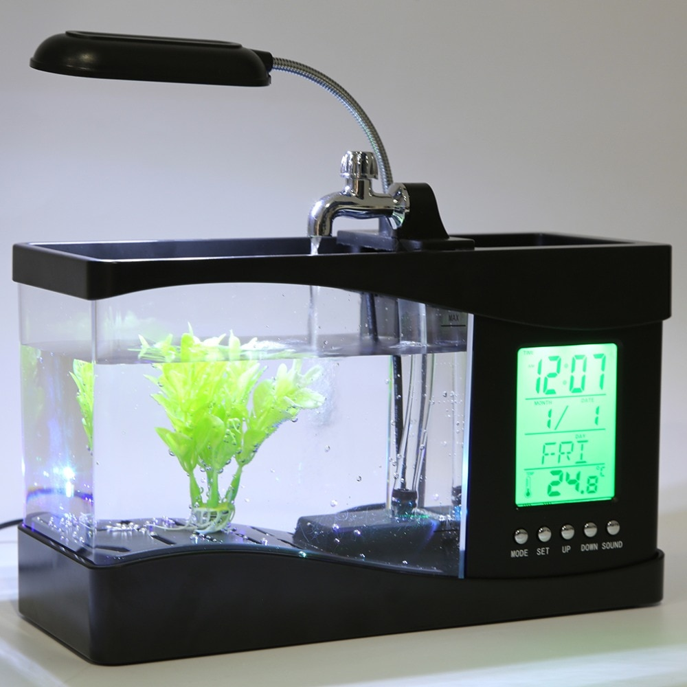 LCD-Uhr Mini Fischtank Aquarium | Karnz