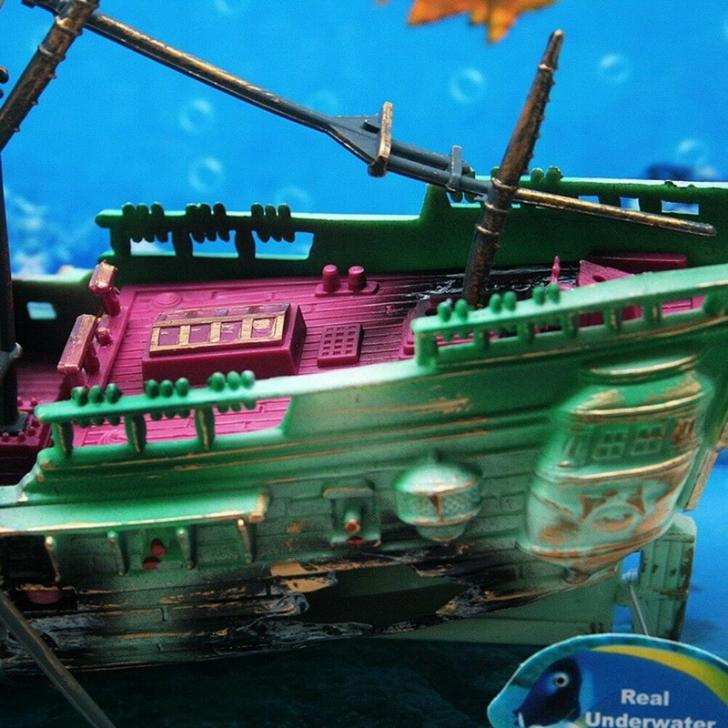Große Schiffswrack-Aquarium-Dekoration | Karnz
