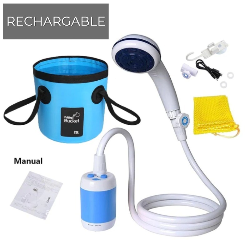Tragbares Elektrisches Outdoor Camping Duschset | Karnz