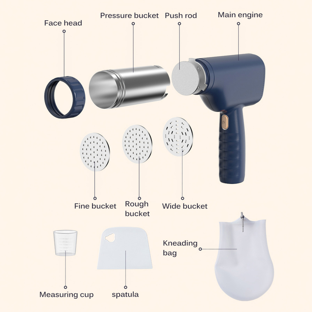 Karnz | Handheld automatischer batterieloser Pasta-Nudel-Maker