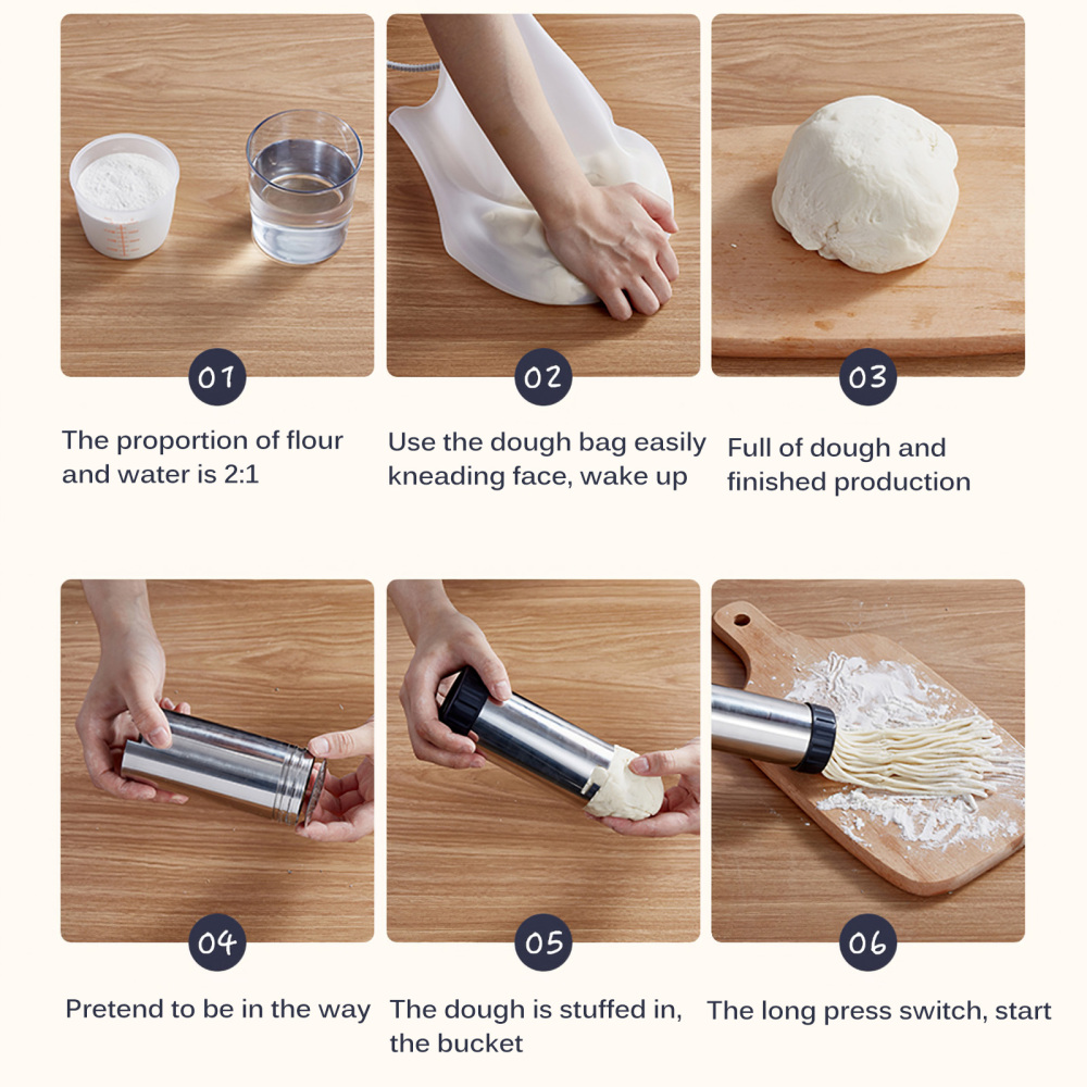 Karnz | Handheld automatischer batterieloser Pasta-Nudel-Maker