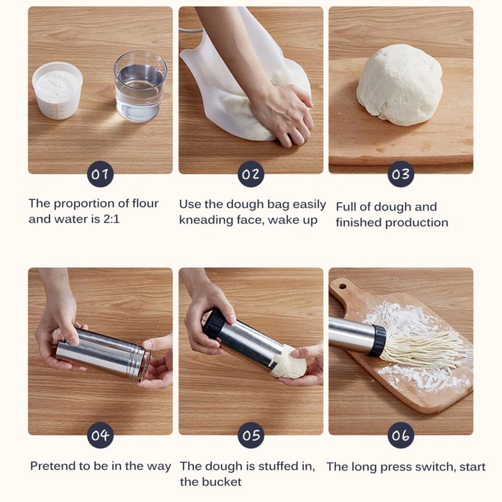 Karnz | Handheld automatischer batterieloser Pasta-Nudel-Maker