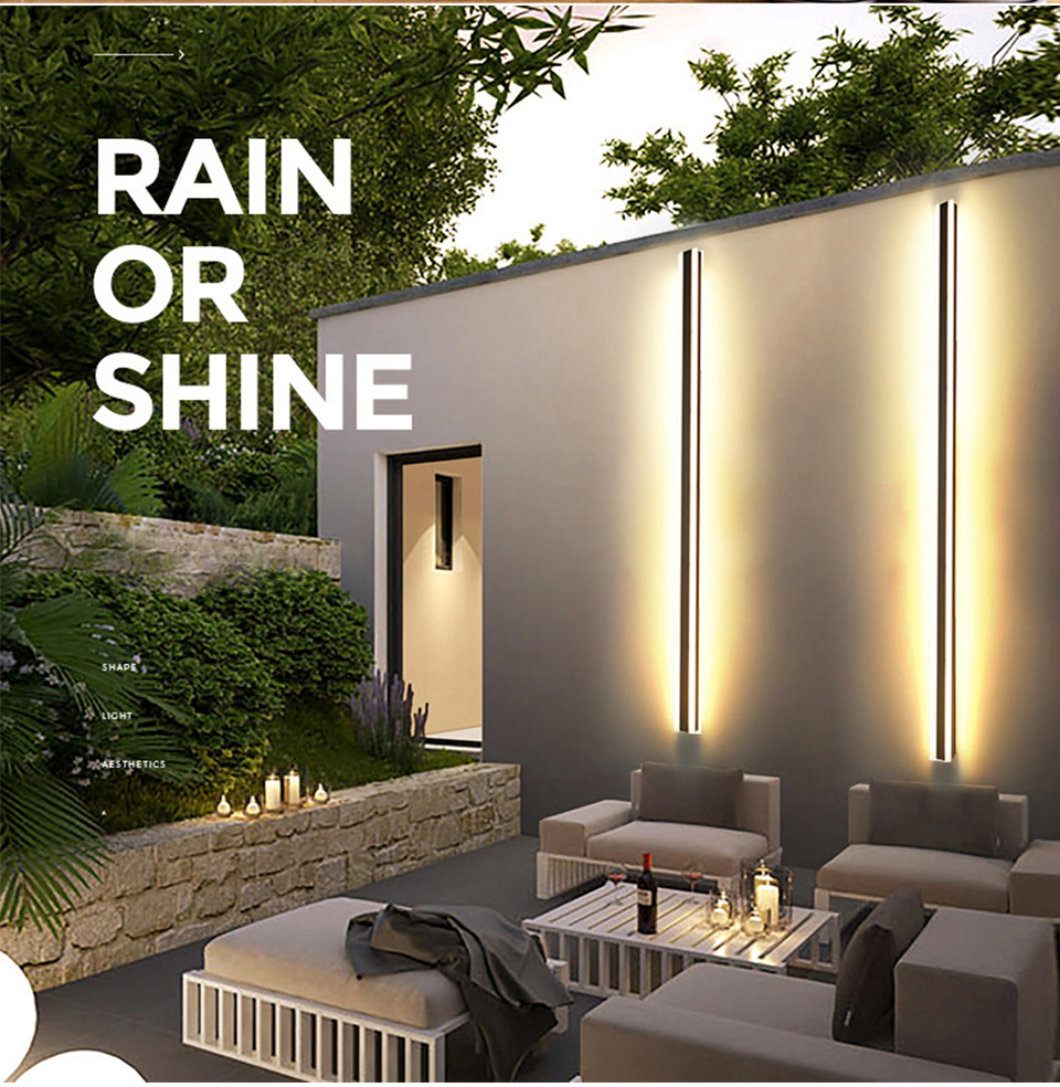Lange Streifen-LED-Elegante Wandleuchte | Karnz