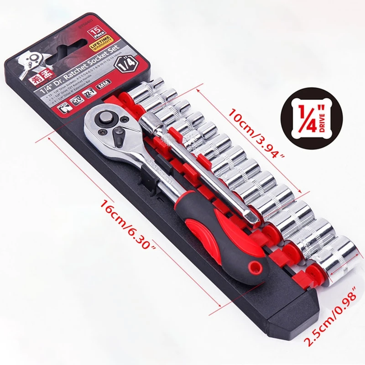 Schnellfix DIY-freundliches Ratschen-Werkzeugset | Karnz