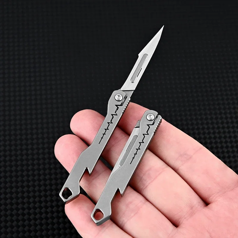 Titanium Multifunktionsfaltbares Scharfes Schneidemesser | Karnz