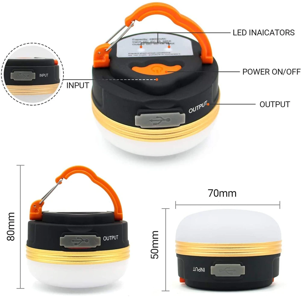 Praktisches Camping Magnetisches LED Wiederaufladbares Licht | Karnz