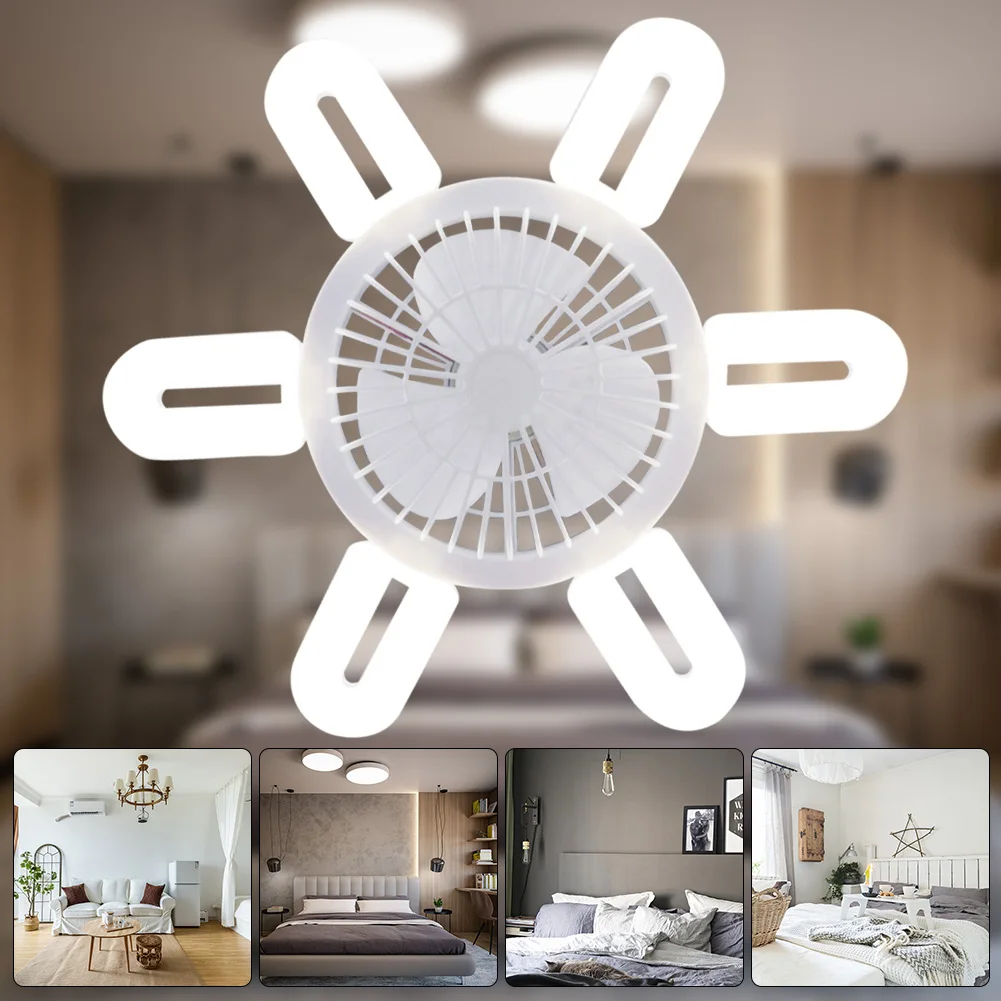 Silent Adjustable Remote Control Ceiling Foldable Fan Lamp | Karnz