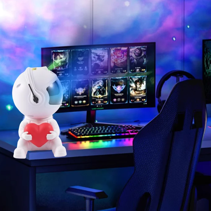 Love Astronaut Galaxy Nachtlicht Projektor