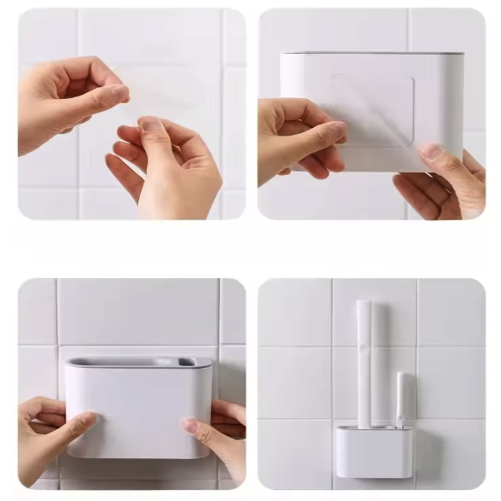 Silikon-Toilettenbürste mit Wandhalterung | Karnz