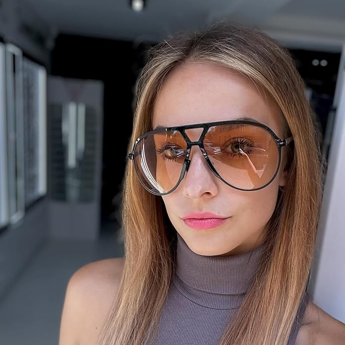 Aviator Oversize Sonnenbrille Retro UV400 | Karnz