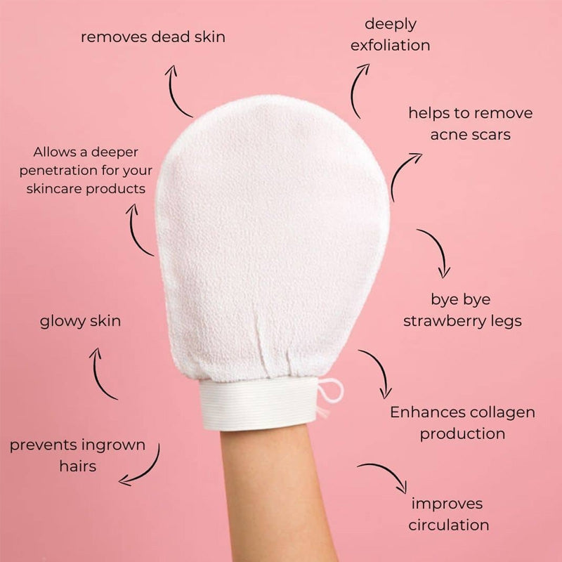 Exfolierende & tote Hautentferner Handschuh Karnz