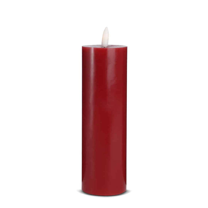 LED Kerze (1 Stück) mit realistischer 3D Flamme 5 x 20 cm | Karnz