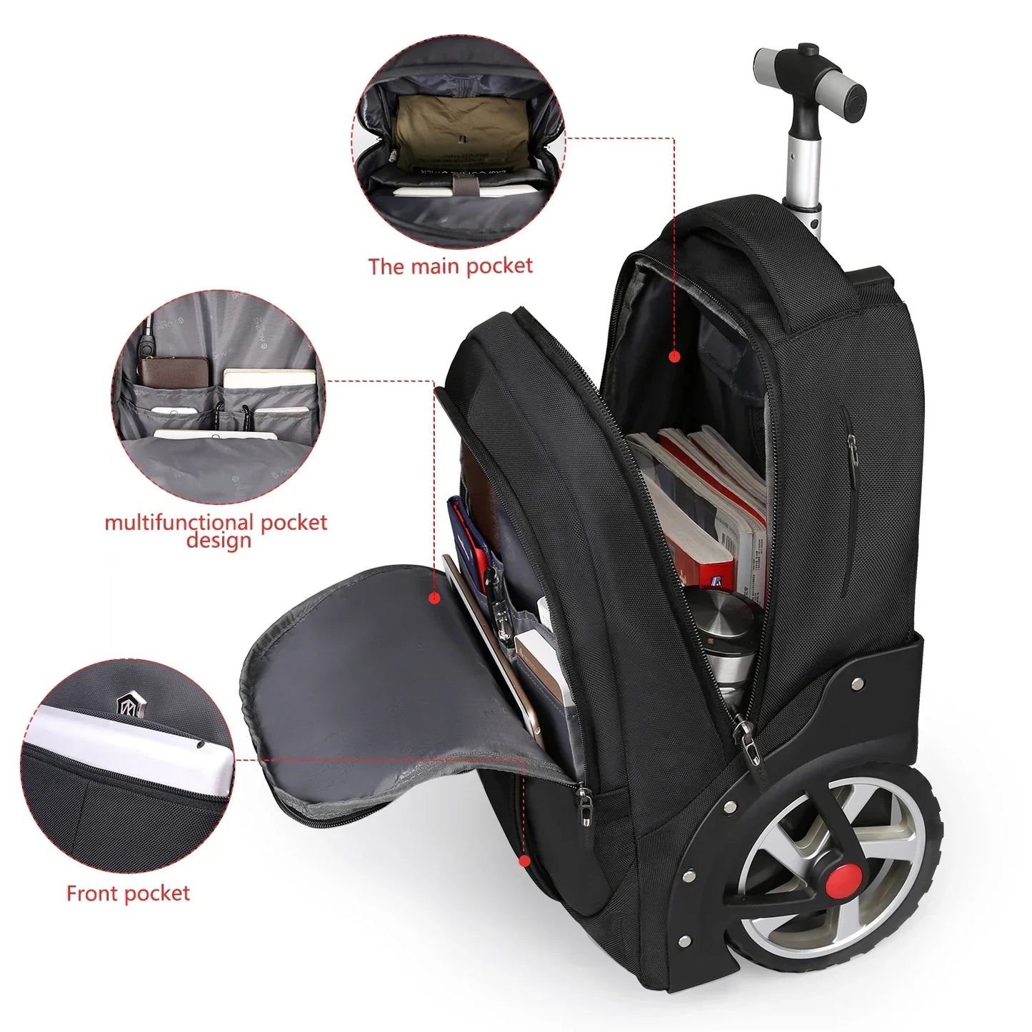 Rolling Laptop Backpack – Helsinki | Karnz