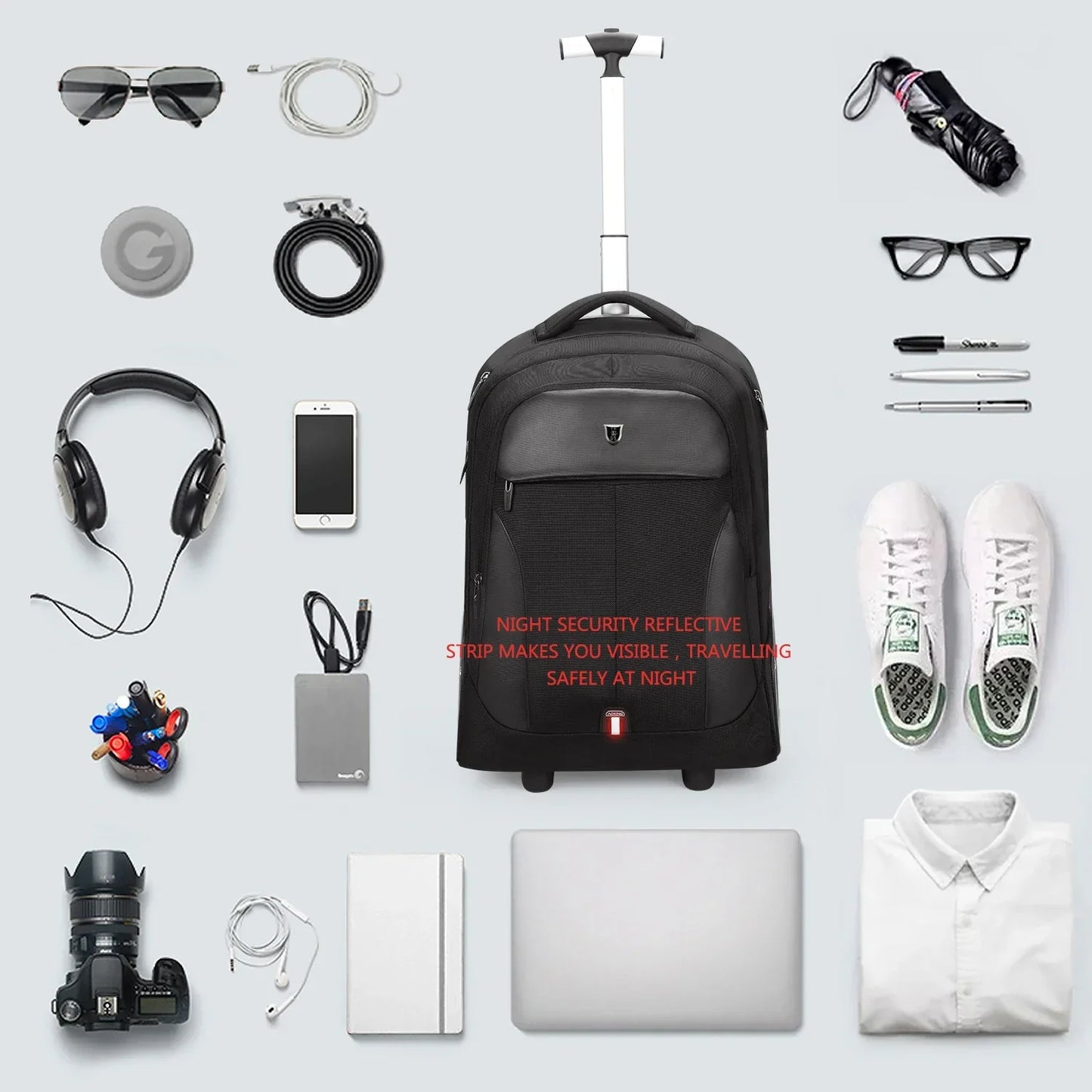 Rolling Laptop Backpack – Helsinki | Karnz