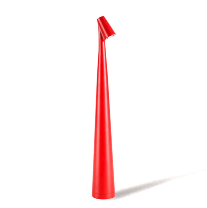 Rote LED-Tischlampe mit schlankem, modernem Design