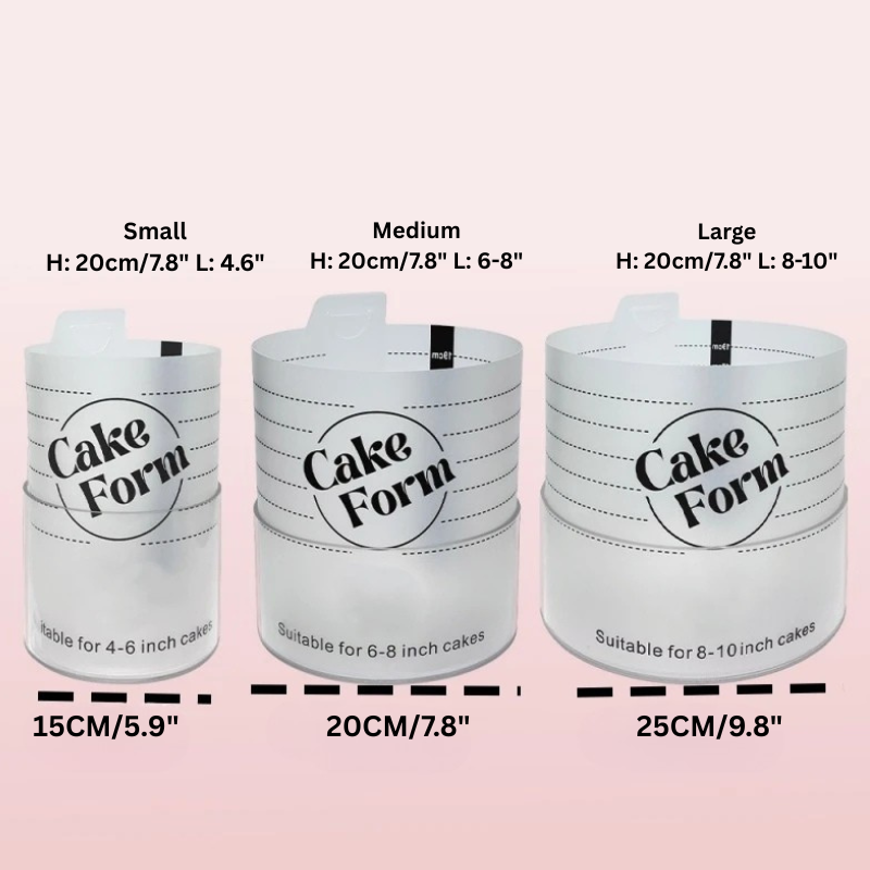 Runder einstellbare Kuchenring Form Acrylkreis Backen Kuchenring | Karnz