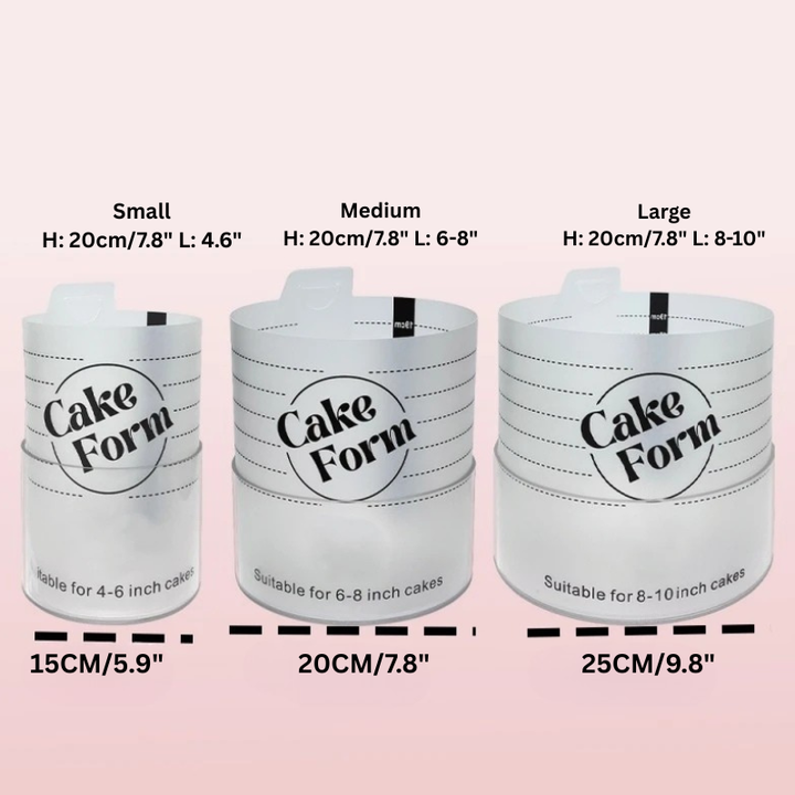 Runder einstellbare Kuchenring Form Acrylkreis Backen Kuchenring | Karnz