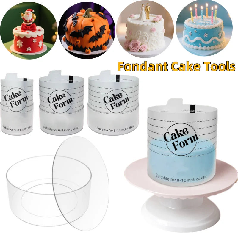 Runder einstellbare Kuchenring Form Acrylkreis Backen Kuchenring | Karnz
