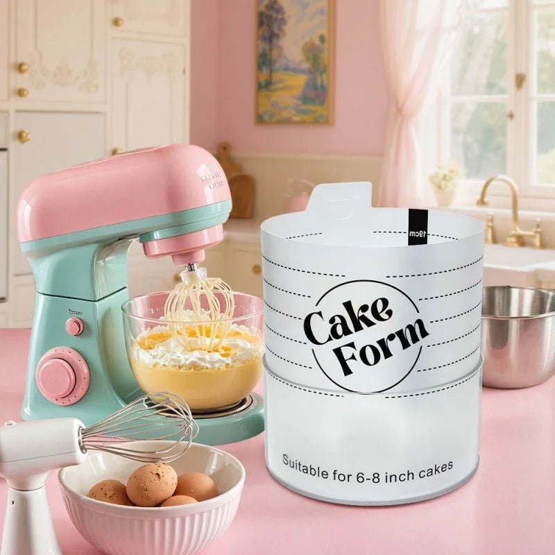 Runder einstellbare Kuchenring Form Acrylkreis Backen Kuchenring | Karnz
