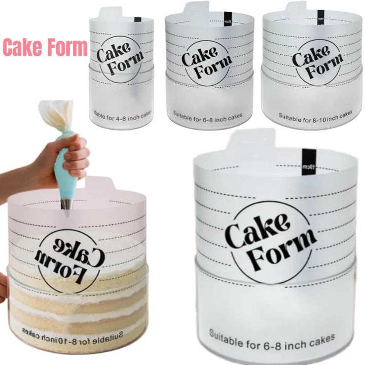 Runder einstellbare Kuchenring Form Acrylkreis Backen Kuchenring | Karnz