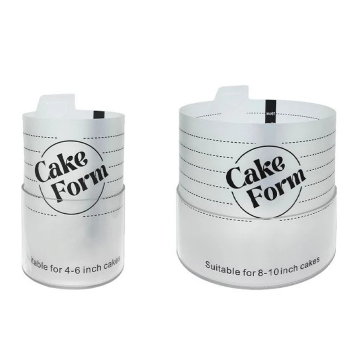 Runder einstellbare Kuchenring Form Acrylkreis Backen Kuchenring | Karnz