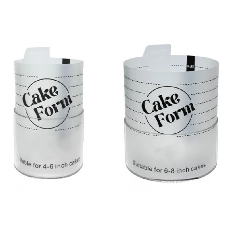 Runder einstellbare Kuchenring Form Acrylkreis Backen Kuchenring | Karnz