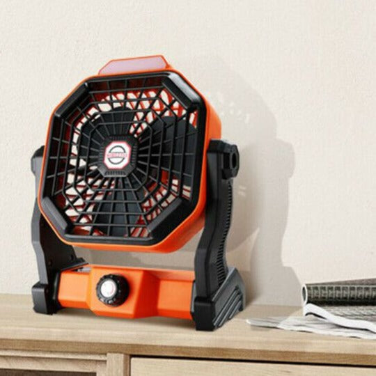Tragbarer solarbetriebener wiederaufladbarer Campingzeltventilator | Karnz