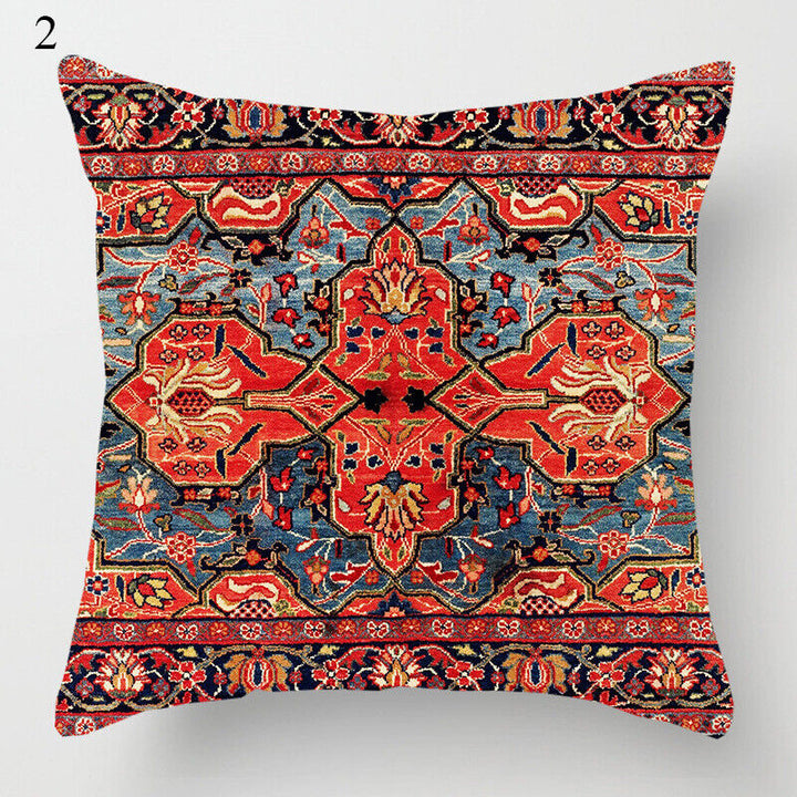 Ethnic Boho Mandala Print Linen Throw Pillow Cover Sofa Pillow Cover Home Decor # Karnz