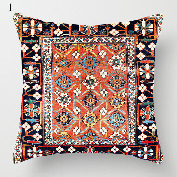 Ethnic Boho Mandala Print Linen Throw Pillow Cover Sofa Pillow Cover Home Decor # Karnz