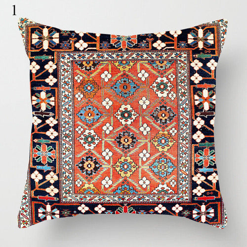 Ethnic Boho Mandala Print Linen Throw Pillow Cover Sofa Pillow Cover Home Decor # Karnz