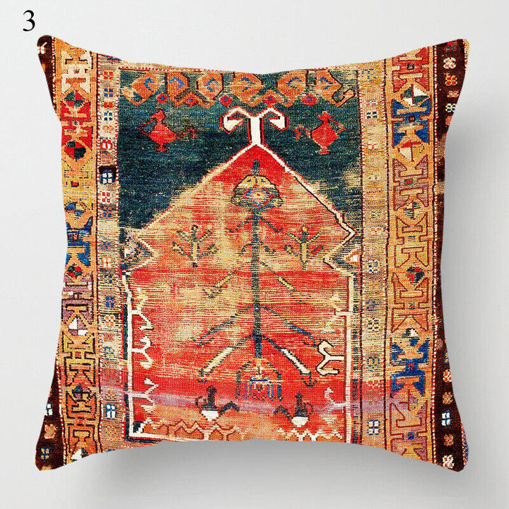 Ethnic Boho Mandala Print Linen Throw Pillow Cover Sofa Pillow Cover Home Decor # Karnz