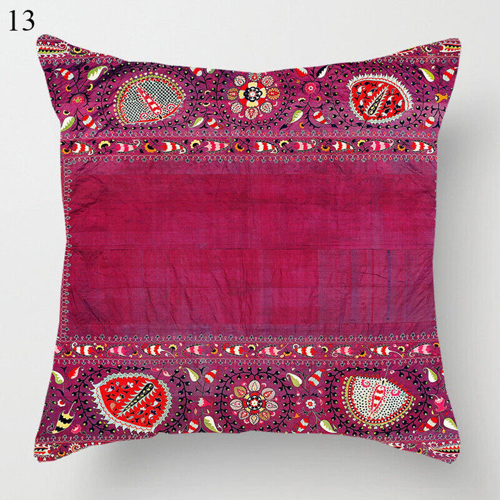 Ethnic Boho Mandala Print Linen Throw Pillow Cover Sofa Pillow Cover Home Decor # Karnz
