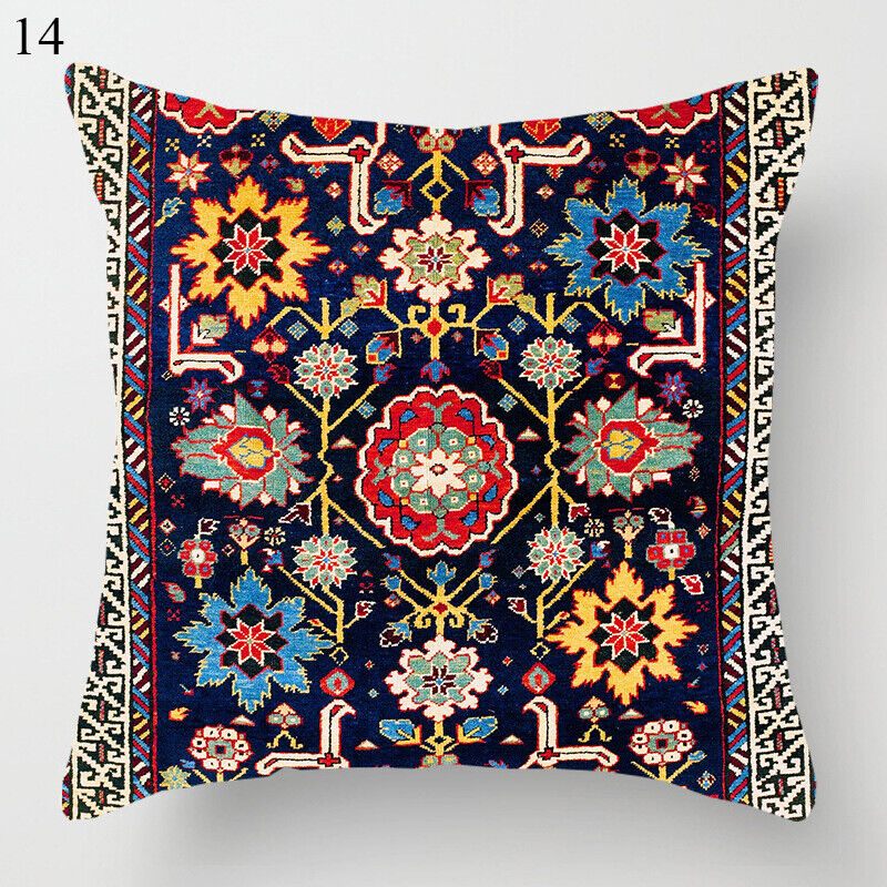 Ethnic Boho Mandala Print Linen Throw Pillow Cover Sofa Pillow Cover Home Decor # Karnz