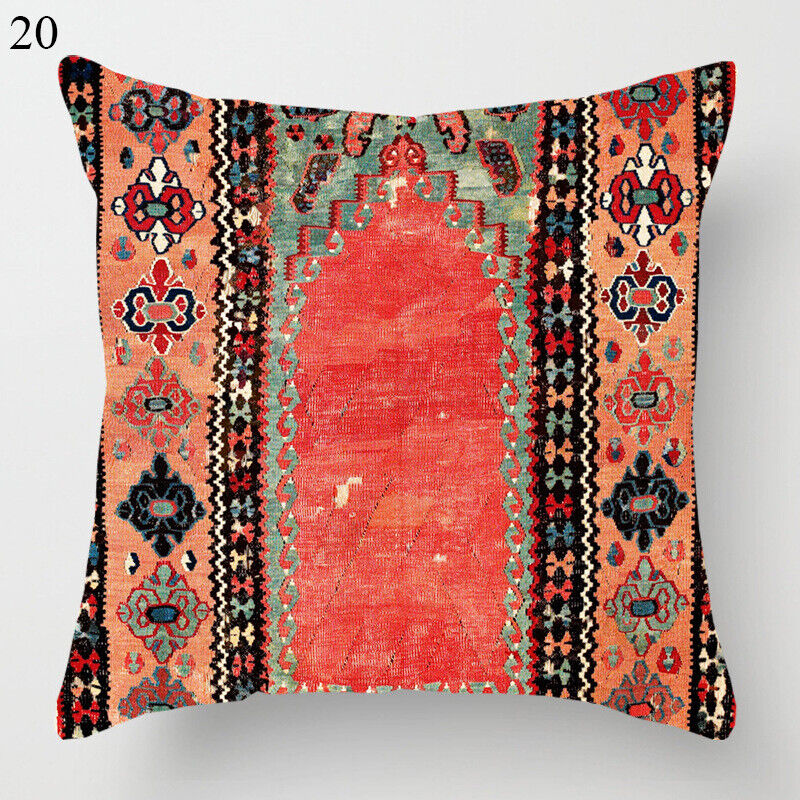Ethnic Boho Mandala Print Linen Throw Pillow Cover Sofa Pillow Cover Home Decor # Karnz