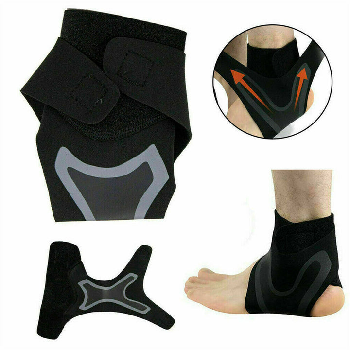 Knöchelbandage zur Schmerzlinderung – verstellbar für alle Fuß- und Knöchelgrößen – geeignet zum Tragen mit Schuhen/Socken – Wanduhru