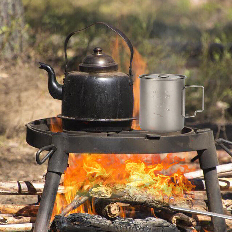 Titan Becher Set mit Besteck Gabeln & Löffel Campingbecher | Karnz