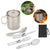Titan Becher Set mit Besteck Gabeln & Löffel Campingbecher | Karnz