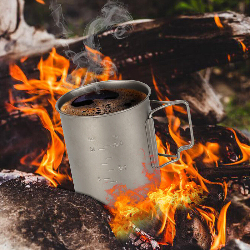 Titan Becher Set mit Besteck Gabeln & Löffel Campingbecher | Karnz