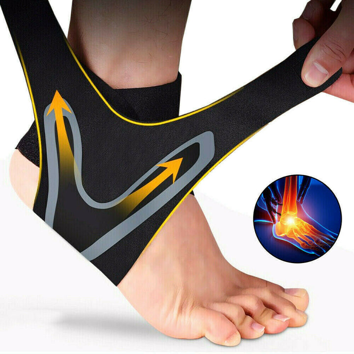 Knöchelbandage zur Schmerzlinderung – verstellbar für alle Fuß- und Knöchelgrößen – geeignet zum Tragen mit Schuhen/Socken – Wanduhru
