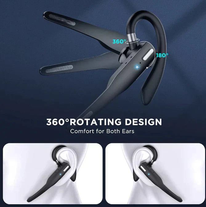 Karnz | Trucker Dual Mic Drahtloses Bluetooth 5.1 Noise Cancelling Headset/Ohrenhörer