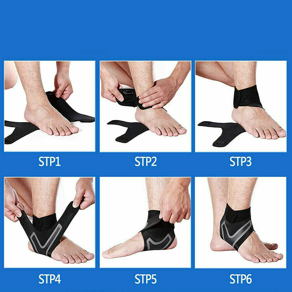 Knöchelbandage zur Schmerzlinderung – verstellbar für alle Fuß- und Knöchelgrößen – geeignet zum Tragen mit Schuhen/Socken – Wanduhru