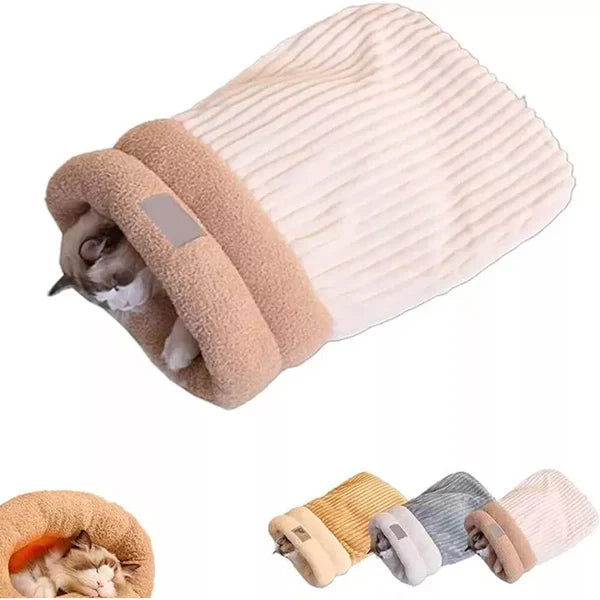 3-Schichten Haustier-Schlafsack für Katzen & kleine Hunde Karnz