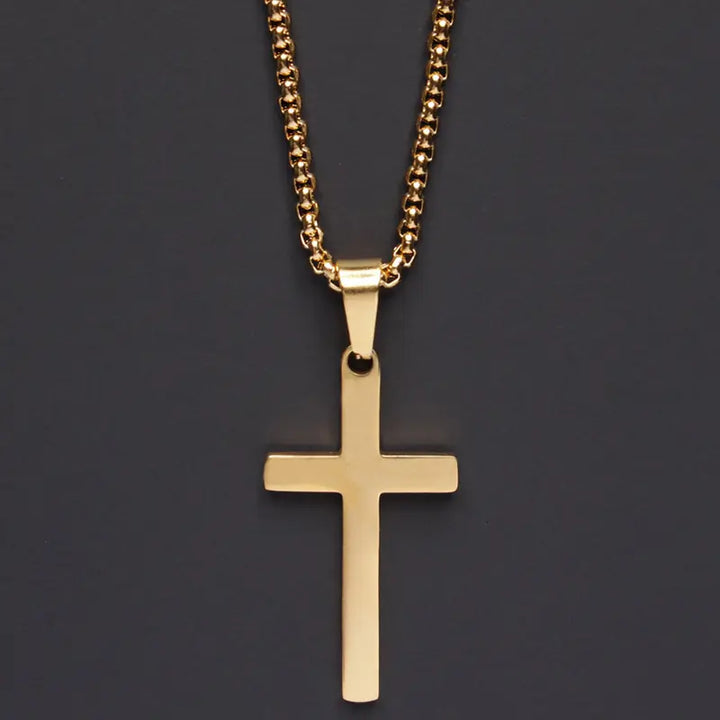 Klassische Kreuz Herren Halskette