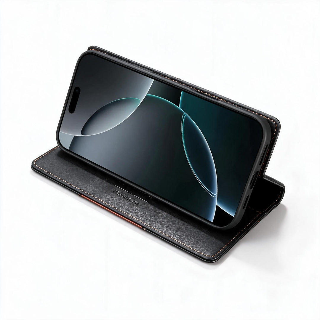 Sandsberg | RFID Flip Leder Samsung S25/S24/S23 Magnetische Brieftaschenhülle