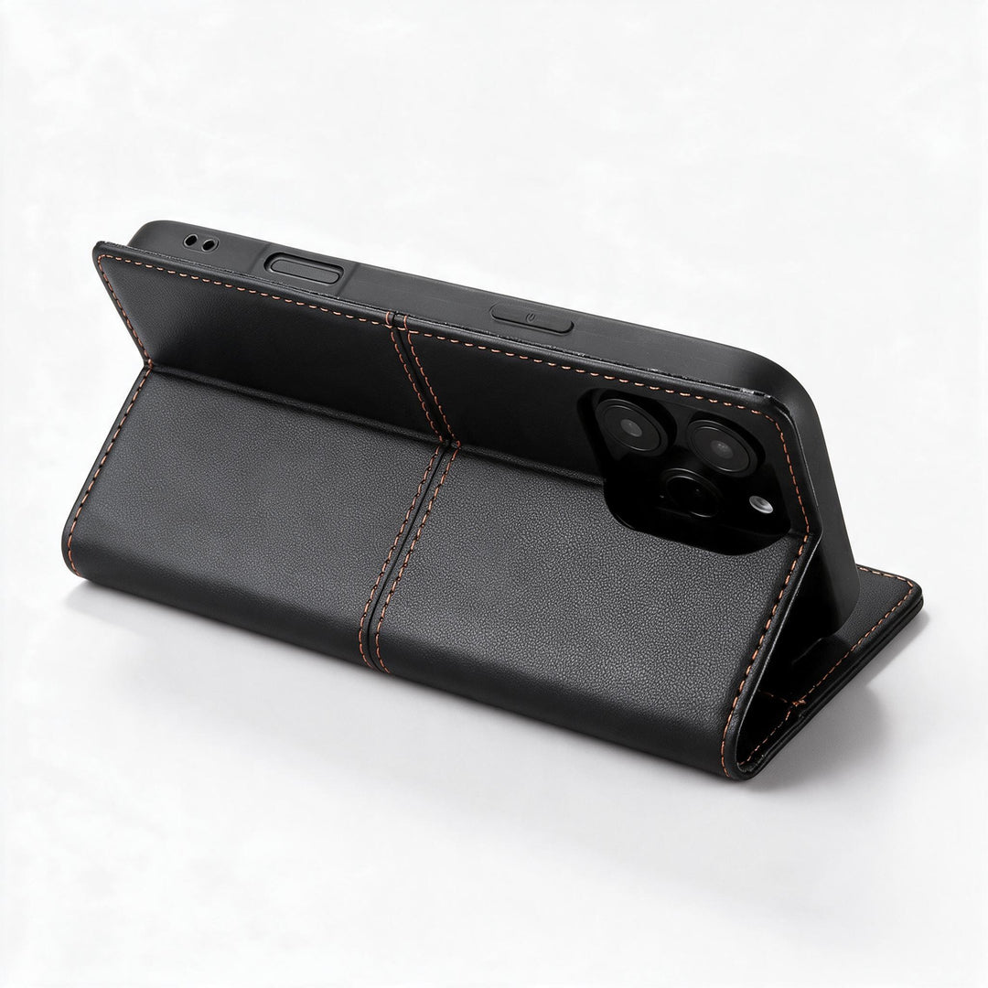 Sandsberg | RFID Flip Leder Samsung S25/S24/S23 Magnetische Brieftaschenhülle
